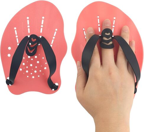 2pcs مجاذيف السباحة يدويًا ، مجاذيف يدوي للسباحة معدات التدريب مع الأشرطة القابلة للتعديل للنساء الرجال الأطفال إكسسوارات سليمة للسباحة للثدي حرة الفراشة in Saudi Arabia