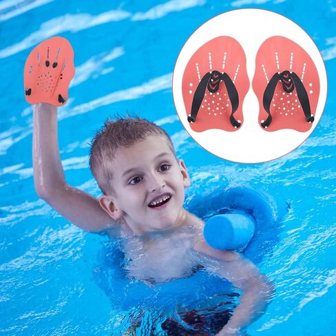 2pcs مجاذيف السباحة يدويًا ، مجاذيف يدوي للسباحة معدات التدريب مع الأشرطة القابلة للتعديل للنساء الرجال الأطفال إكسسوارات سليمة للسباحة للثدي حرة الفراشة in Saudi Arabia