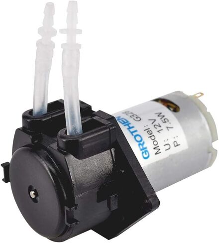 12V DIY Dosing pump Peristaltic dosing Head For Aquarium Lab Analytical water(Yellow,12V) in Saudi Arabia