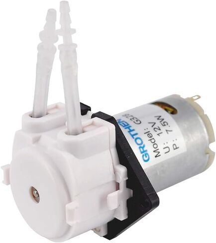 12V DIY Dosing pump Peristaltic dosing Head For Aquarium Lab Analytical water(Yellow,12V) in Saudi Arabia