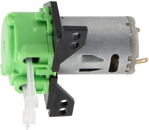 12V/24V Colour Mini Peristaltic Pump Dosing Pump For Aquarium Lab Analytical Water(Black,24V whole pump) in Saudi Arabia