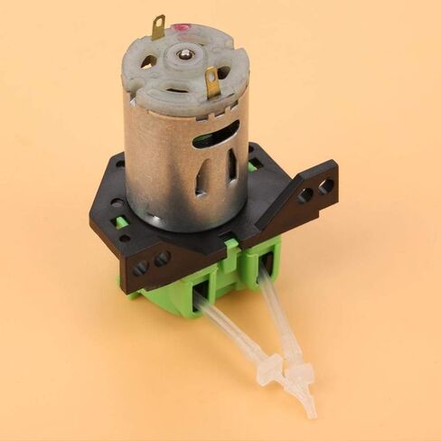 12V/24V Colour Mini Peristaltic Pump Dosing Pump For Aquarium Lab Analytical Water(Black,24V whole pump) in Saudi Arabia