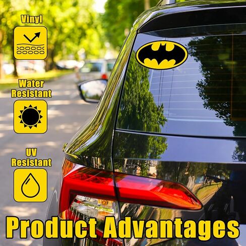 Anime Car Stickers 2pcs/Set, Adult Crazy Adventure Car Stickers Decal, Waterproof Automotive Decals for Motorcycle Truck, Cartoon Vinyl Decal for Car Window Bumper Laptop Skateboard Wall Decor in Saudi Arabia
