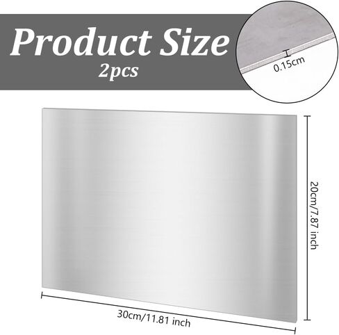 OLYCRAFT 2PCS 11.8x7.9 بوصة صلب الصلب البارد 16 مقياس/1.5 ملم مستطيل السمك الصلب الصلب لوحة المعادن الصلب ورقة الصلب المعد in Saudi Arabia