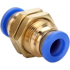 5 Pack 4mm 6mm 8mm 10mm 12mm OD Tubing PM Straight Pneumatic Air Fittings Bulkhead Fittings Push-On Quick Release Connectors(PM-12) in Kuwait