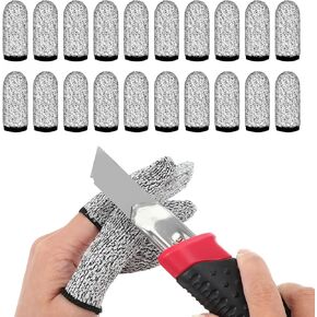 20 pcs مقاوم أصابع المقاومة ، واقي الحامي ، أصابع لإعادة الاستخدام ، حرس الإبهام ، قفازات كمب in Kuwait