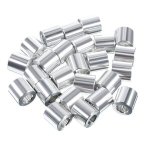 25pcs Aluminum Spacer 1/2" OD x 1/4" ID x 1/2" Length Standoff Bushing Smooth Round Metal Spacer for 1/4" Screws Bolts in Kuwait
