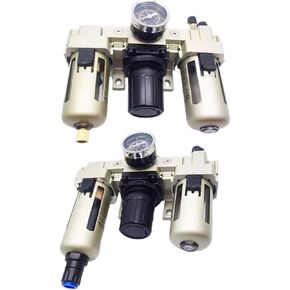 AC4000-04 AC5000-06 10d air Filter Pneumatic air Regulator for Paint Gun Compressor Filter Pressure Regulator Oil Trap(AC5000-10D,Copper core) in Saudi Arabia