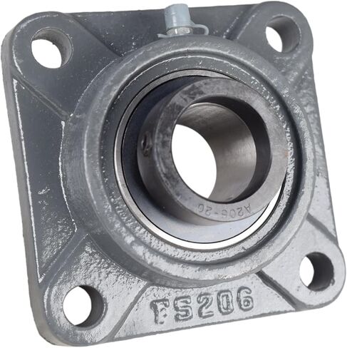 1-1/4" Four Bolt Flange Bearing W/Collar HCFS206-20 NANF206-20 by SpinCo in Saudi Arabia