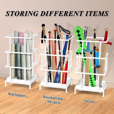 Alyoen Umbrella Holder for Entryway, Metal Umbrella Stand with Water Tray and Cane Holder, Adjustable Feet, 10.4 x 8.4 x 18.7 in, Suitable for Home, Office, and Shopping Mall (Black) in Saudi Arabia