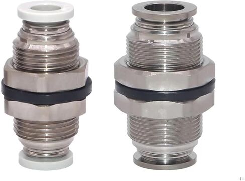 1PCS PM/BPM-4/6/8/10/12 Pneumatic Quick Coupling Bulkhead Union/Metal Bulkhead Female Connector(PM10) in Saudi Arabia