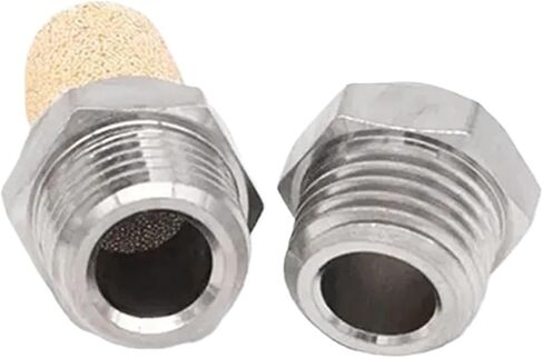 1PCS العادم كاتم الصوت مسطح/THROTTLE BSL/BESL/BSLM M5 1/8 "1/4" 3/8 "1/2" مرشح ضوضاء تركيبات كاتم الصوت (BSL-03) in Saudi Arabia