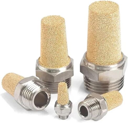 1PCS العادم كاتم الصوت مسطح/THROTTLE BSL/BESL/BSLM M5 1/8 "1/4" 3/8 "1/2" مرشح ضوضاء تركيبات كاتم الصوت (BSL-03) in Saudi Arabia