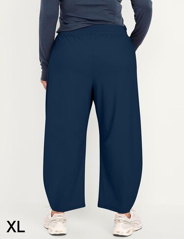 سروال الكاحل من Ugerlov للسيدات سراويل جافة خفيفة الوزن على الساق واسعة الساق عالية الخصر بخصر مع جيوب in Kuwait