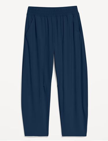 سروال الكاحل من Ugerlov للسيدات سراويل جافة خفيفة الوزن على الساق واسعة الساق عالية الخصر بخصر مع جيوب in Kuwait