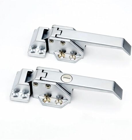 Industrial Freezer Handle Oven Door Hinge Cold Storage Store Industrial Lock Latch Hardware Pull Part Equipment Plant 1Pcs(with Key) in Saudi Arabia