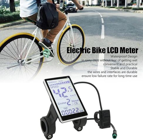 شاشة LCD ، 24V 36V 48V 60V 5 PIN E SCOOTER M5 شاشة LCD ، ل 31.8 22.2 مم الدراجات الكهربائية in Kuwait