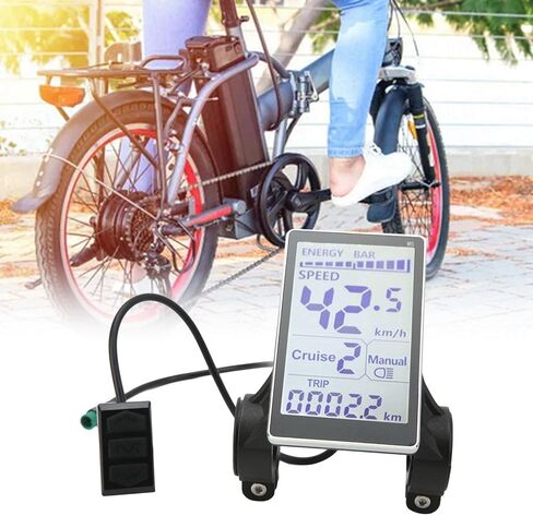 شاشة LCD ، 24V 36V 48V 60V 5 PIN E SCOOTER M5 شاشة LCD ، ل 31.8 22.2 مم الدراجات الكهربائية in Kuwait