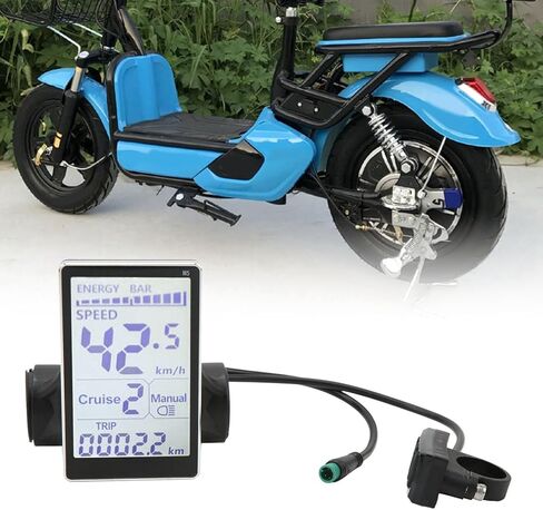 شاشة LCD ، 24V 36V 48V 60V 5 PIN E SCOOTER M5 شاشة LCD ، ل 31.8 22.2 مم الدراجات الكهربائية in Kuwait