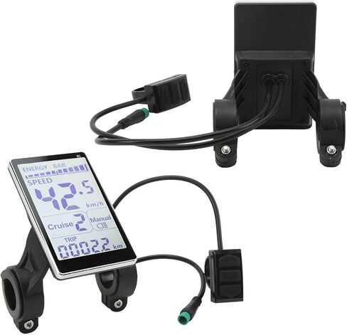 شاشة LCD ، 24V 36V 48V 60V 5 PIN E SCOOTER M5 شاشة LCD ، ل 31.8 22.2 مم الدراجات الكهربائية in Kuwait