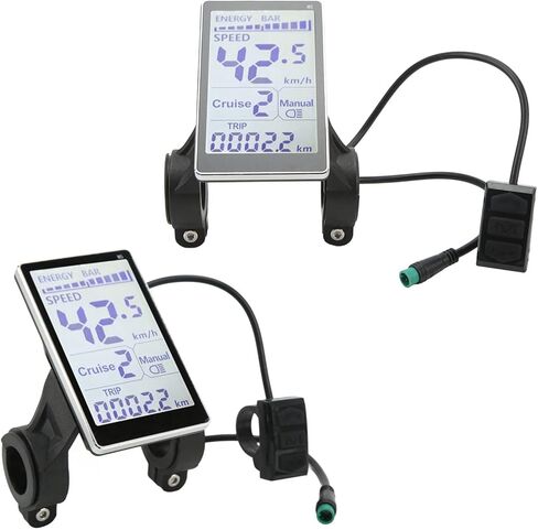 شاشة LCD ، 24V 36V 48V 60V 5 PIN E SCOOTER M5 شاشة LCD ، ل 31.8 22.2 مم الدراجات الكهربائية in Kuwait