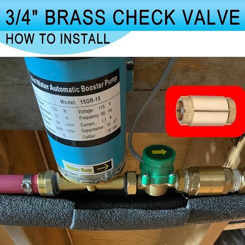 (1 Pack) Asterbacks Check Foot Valve 3/4 Inch NPT Female Connection, Heavy Duty Prevent Backflow Media Valve for Water Pump, Irrigation System Water-Pipe Valves of Metal in Saudi Arabia