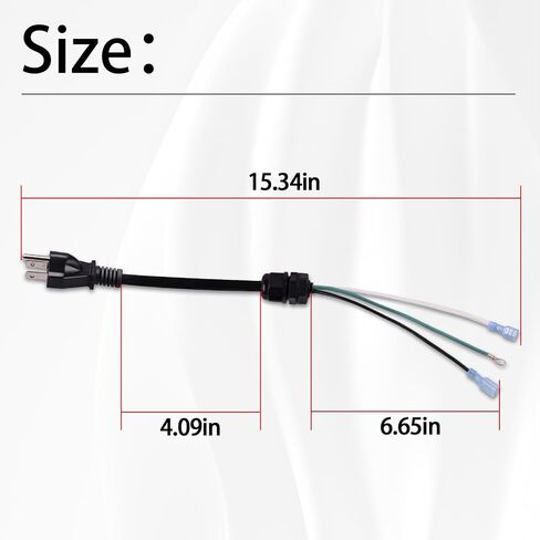 100641 Power Cord Assembly Compatible with Pro Team Backpack Vacuum Supercoach, Super QuarterVac (HEPA), QuietPro BP, ProVac, MegaVac, Aviation Vac, Linevacer, CoachVac, QuarterVac in Saudi Arabia