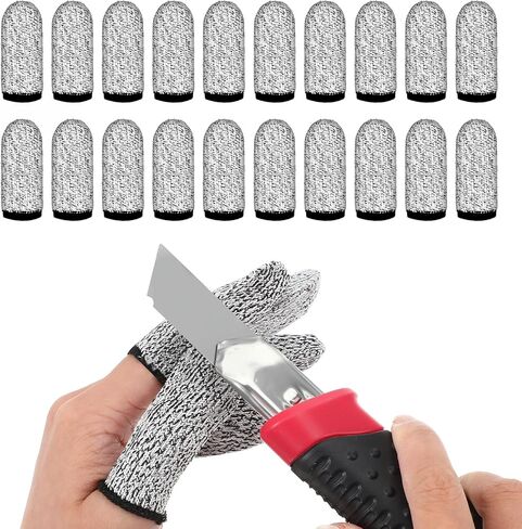 20 pcs مقاوم أصابع المقاومة ، واقي الحامي ، أصابع لإعادة الاستخدام ، حرس الإبهام ، قفازات كمب in Kuwait