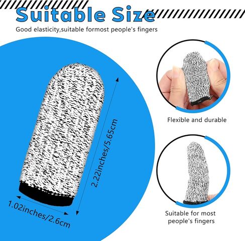 20 pcs مقاوم أصابع المقاومة ، واقي الحامي ، أصابع لإعادة الاستخدام ، حرس الإبهام ، قفازات كمب in Kuwait