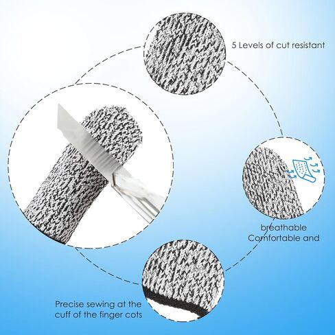 20 pcs مقاوم أصابع المقاومة ، واقي الحامي ، أصابع لإعادة الاستخدام ، حرس الإبهام ، قفازات كمب in Kuwait
