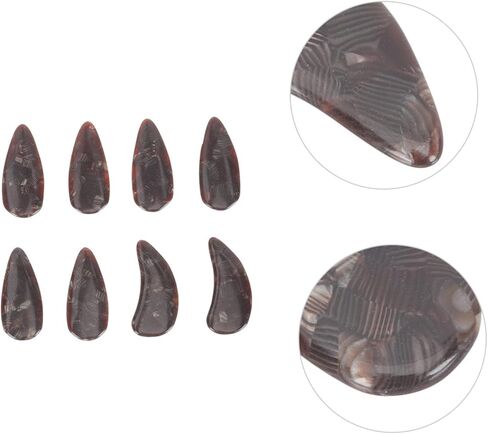 8pcs Guzheng Finger Picks for Adults Dual-sided Arc Design for Comfortable Playing Smooth Performance and Finger Guzheng Practice Tools in Saudi Arabia