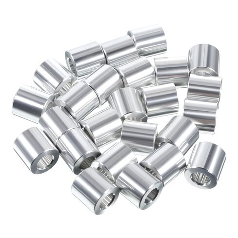 25pcs Aluminum Spacer 1/2" OD x 1/4" ID x 1/2" Length Standoff Bushing Smooth Round Metal Spacer for 1/4" Screws Bolts in Kuwait