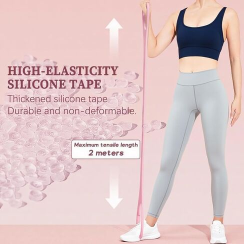 Resistance Bands, Figure 8 Resistance Bands for Women Men, 8 Shaped Resistance Rubber Band for Arms, Back, Shoulder Stretch with Handles, Not Break, Portable, Pink 25LB in Saudi Arabia
