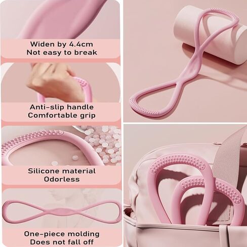 Resistance Bands, Figure 8 Resistance Bands for Women Men, 8 Shaped Resistance Rubber Band for Arms, Back, Shoulder Stretch with Handles, Not Break, Portable, Pink 25LB in Saudi Arabia