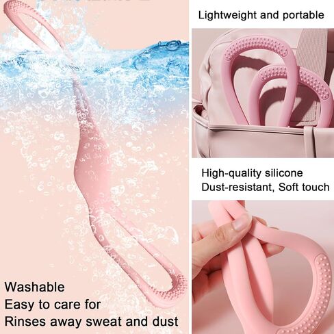 Resistance Bands, Figure 8 Resistance Bands for Women Men, 8 Shaped Resistance Rubber Band for Arms, Back, Shoulder Stretch with Handles, Not Break, Portable, Pink 25LB in Saudi Arabia