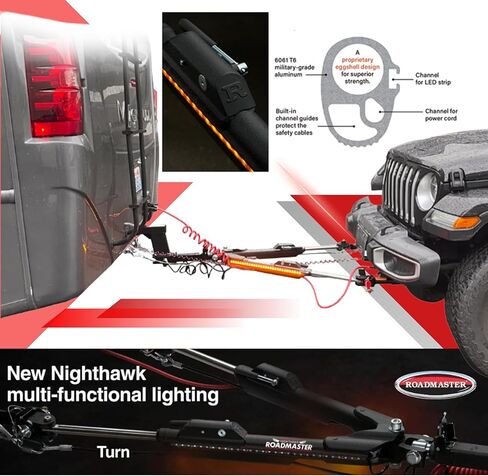 Roadmaster 677 Nighthawk Tow Bar للألواح الأساسية للثور الأزرق in Kuwait