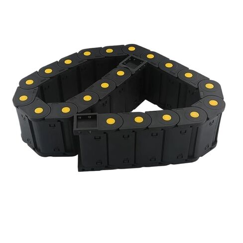Cable Chain Fully Enclosed Towing Transmission Cable Chain Frame with End Connector Drag Chain for CNC Router Machine Parts(25x57 mm) in Saudi Arabia