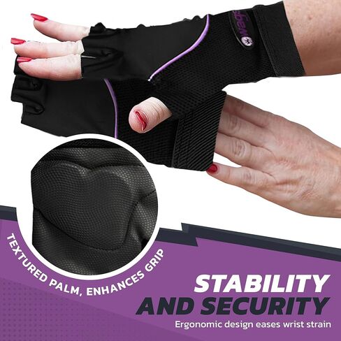 معصم قفازات مضمونة - وسادة الهلام النحيفة والبطانة الداخلية للامتصاص ، وقفازات تمرين للنساء والرجال ، اليوغا واليلاتيس in Kuwait