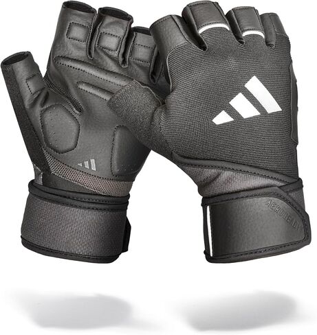 adidas Wrist Wrap Training & Weightlifting Gloves, Fingerless Workout Gloves in Saudi Arabia