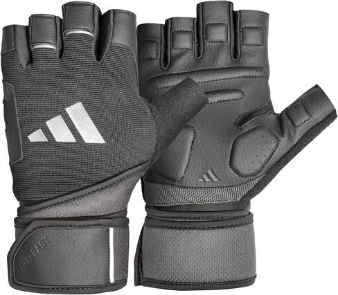 adidas Wrist Wrap Training & Weightlifting Gloves, Fingerless Workout Gloves in Saudi Arabia
