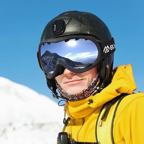 Ski Men & Women, Dual Layer Lens Anti-Fog Snowboard with UV Protection, Adult Youth for Skiing, Cycling in Saudi Arabia