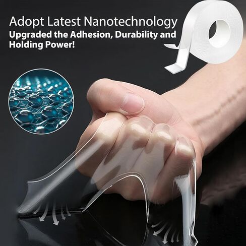 شريط مزدوج من جانب احترافي للألواح الصوتية المقاومة للصوت ، وألواح الجدران الخشبية ، وألواح الرغوة ، شريط التثبيت القابل للإزالة ، الطول القابل للإزالة. in Kuwait