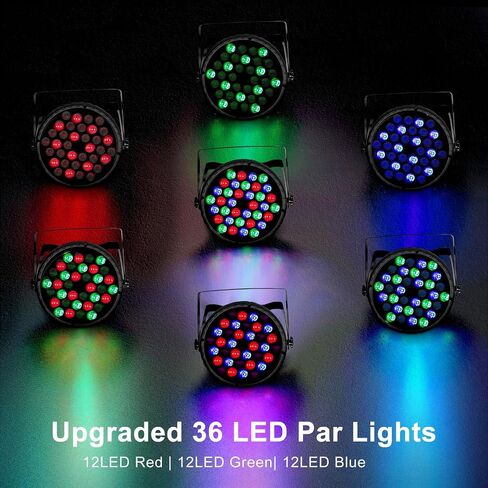 LED 36 LED RGB DJ PAR LIGHT REMOTE & DMX SOUND SOUND SOUND APTIGHTERS FORDEAR BIRDENT CLUB HIRDAST ARCHOR in Saudi Arabia