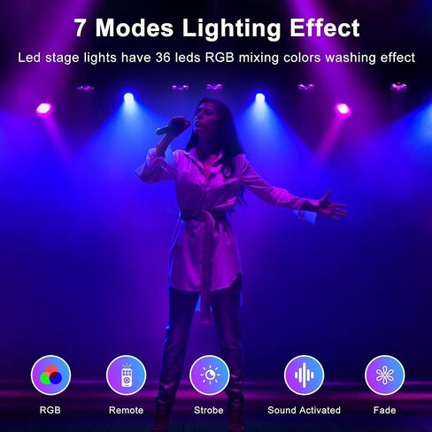 LED 36 LED RGB DJ PAR LIGHT REMOTE & DMX SOUND SOUND SOUND APTIGHTERS FORDEAR BIRDENT CLUB HIRDAST ARCHOR in Saudi Arabia