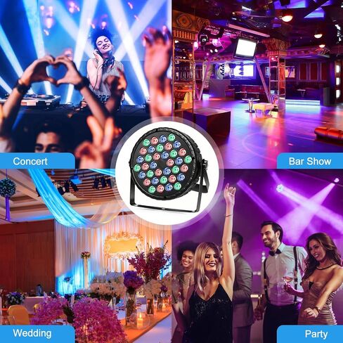 LED 36 LED RGB DJ PAR LIGHT REMOTE & DMX SOUND SOUND SOUND APTIGHTERS FORDEAR BIRDENT CLUB HIRDAST ARCHOR in Saudi Arabia