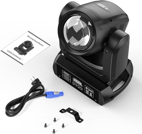 u'king 150W شعاع أضواء رأس متحرك 18-facet Prism Strobe/Beam/Spotlight/Wash Stage Lighting 8 Gobos و 8 ألوان معروضة مع DMX لحفل الزفاف والحفلات والحانة والعروض المباشرة in Kuwait