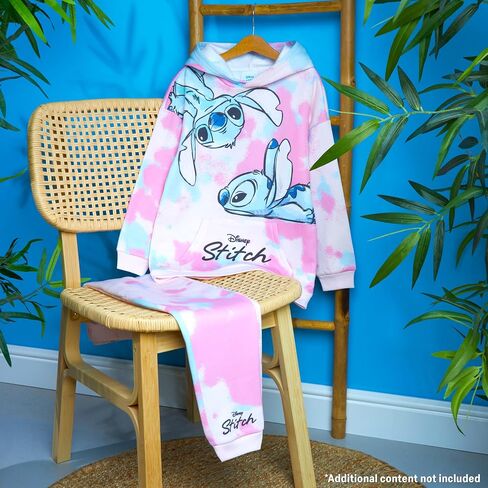 Disney Stitch Tracksuit Girls Hoodie Joggers 2 Pcs in Saudi Arabia