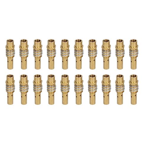 تلميح لحام المواد الاستهلاكية نصائح 10. 0 × 7. 0 × 4. 20pcs لحام الشعلة طرف غاز فوهة توزع الغاز لميج ماج الأنثى الخيط 15AK لحام شعلة ناشر الغاز ميج MAG نصائح in Kuwait