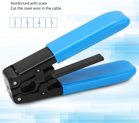 Fiber Optic Stripper Coating Stripping Pliers Wire Cable Industrial Power Hand Tool Reinforced with Scale Cuts Steel Wire in Cable Can Be Cut Horizontally Or in Saudi Arabia