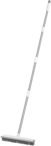 Vevor Pet Hair Removal Broom ، 58.46 في مقبض طويل قابل للتعديل ، مكنسة مطاطية مع مزيل الشعر القابل للعدوى القابل لإعادة الاستخدام ، لأثاث الأريكة ، بلاط الخشب الصلب in Saudi Arabia